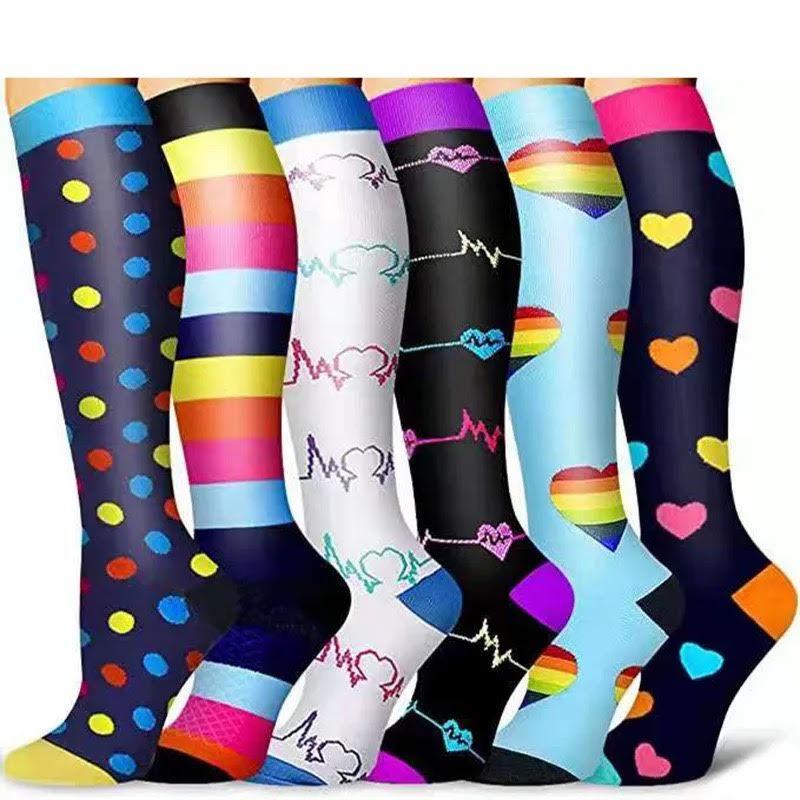 Compression Socks – 6 Pair Knee-High Support Socks | LOYALLUX
