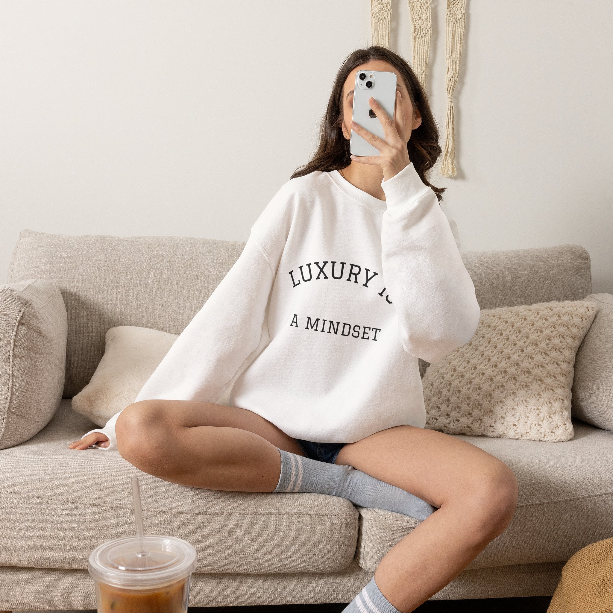Luxury Is a Mindset Unisex Crewneck Sweatshirt