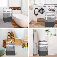 LOYALLUX Waterproof  Foldable Laundry Basket with Handles